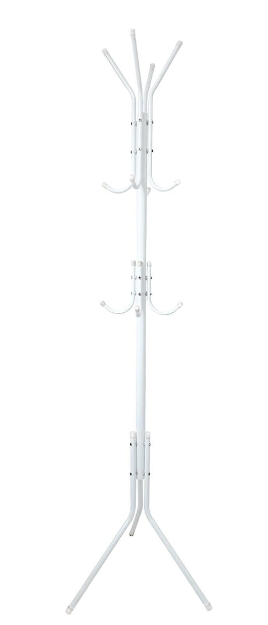 Appendiabiti Ingresso 12 Ganci Attaccapanni Bianco Metallo Salvaspazio Da Terra Stand Piantana