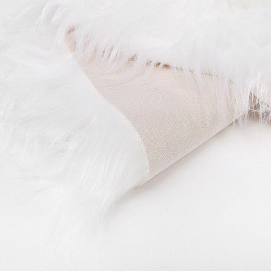 Tappeto Bagno Camera Cuore Bianco Scendiletto Pelo Lungo Shaggy Doccia Antiscivolo