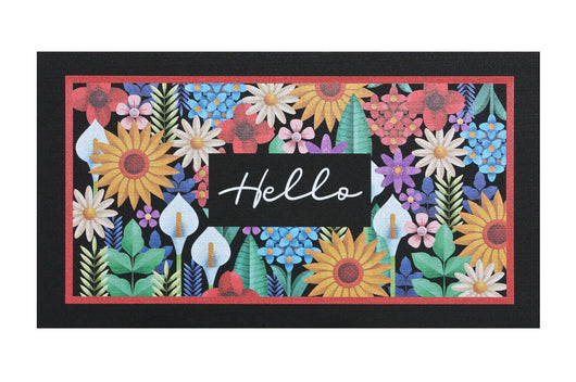 Zerbino Gomma Sostenibile 40X70 Antiscivolo Ingresso Interno Esterno Moderno Dis.S