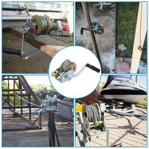 PARANCO MONTACARICHI VERRICELLO GANCIO MANUALE ARGANO 1200 LBS CAVO ACCIAIO