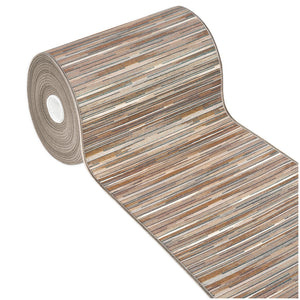 Tappeto Cucina Bordato Tessitura Piatta Bagno Camera Corridoio Stile Bamboo Beige 52x280 cm