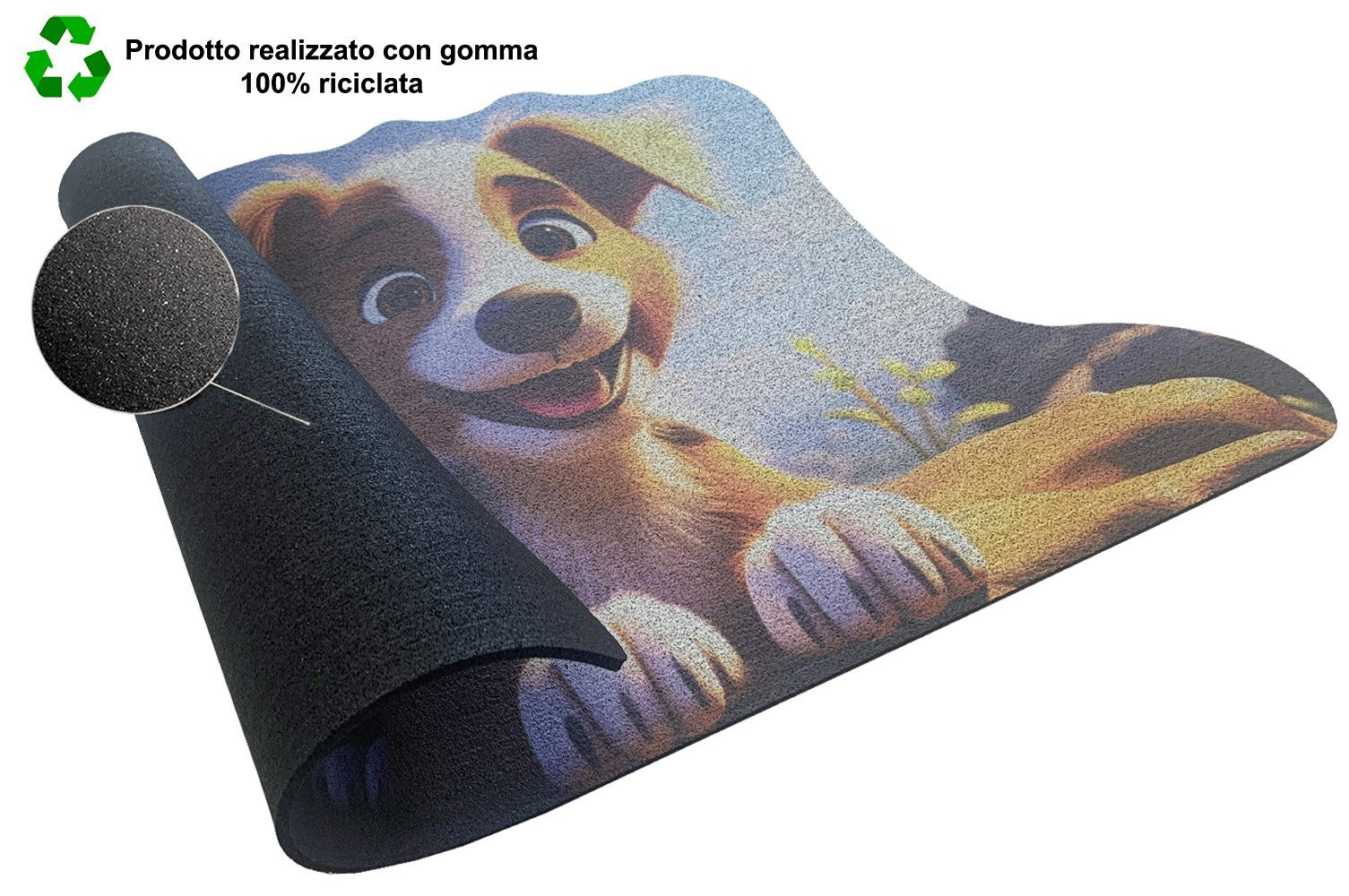 Zerbino Gomma Sostenibile 40X70 Ingresso Antiscivolo Interno Esterno Morbido Moderno Dis.SG