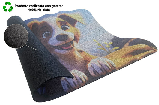 Zerbino Gomma Sostenibile 40X70 Ingresso Antiscivolo Interno Esterno Morbido Moderno Dis.SG