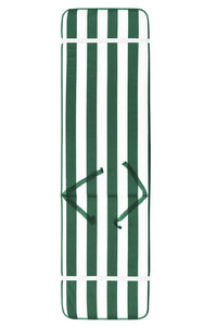Cuscino Sdraio Morbido A Righe Copri Seduta Lettino Prendisole Pieghevole Made In Italy Verde