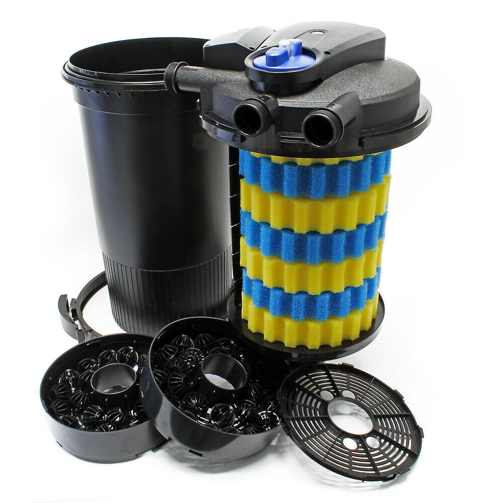 Set kit filtraggio 30000 litri Pompa UVC 18 watt 8000 l/h tubo 10 mt 16_0001899