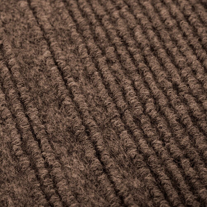 Tappeto Passatoia Antiscivolo 67x400 cm Interno Esterno Corridoio Scala Assorbente Marrone