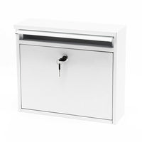 Cassetta postale di design Cassetta postale di design da parete 32 x 36 x 11,5 cm bianco 16_0000060