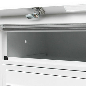 Blocco 5 cassette postali su gambe 5 ingressi in acciaio zincato bianco 16_0000040