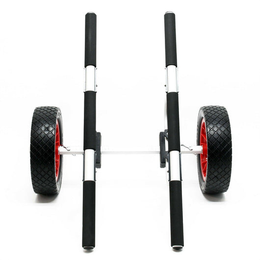 Carrello in alluminio 90 kg ruota pu grande diametro 31 cm larghezza regolabile 16_0002566