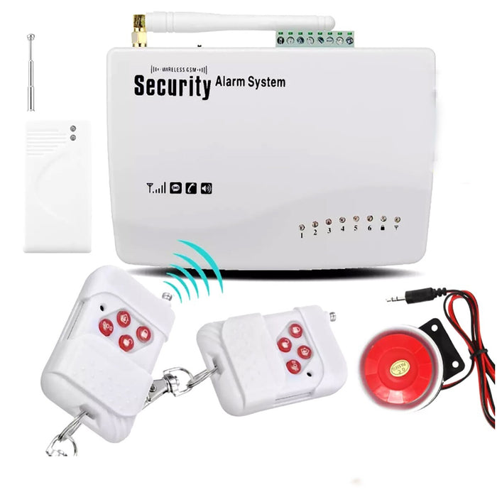 KIT ALLARME ANTIFURTO CASA WIRELESS GSM INTEGRATO SIRENA E ANTENNA E-002