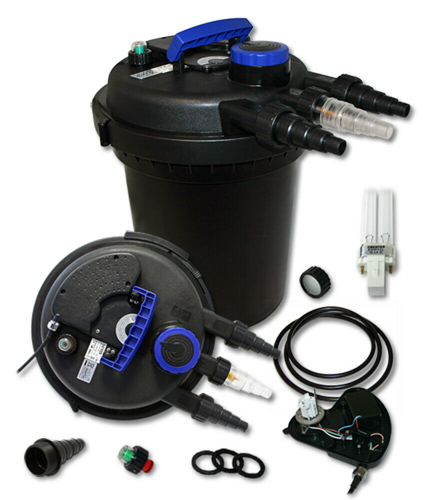 Filtro UV per stagno a pressione 11 Watt 6000 litri facile pulizia 16_0001926