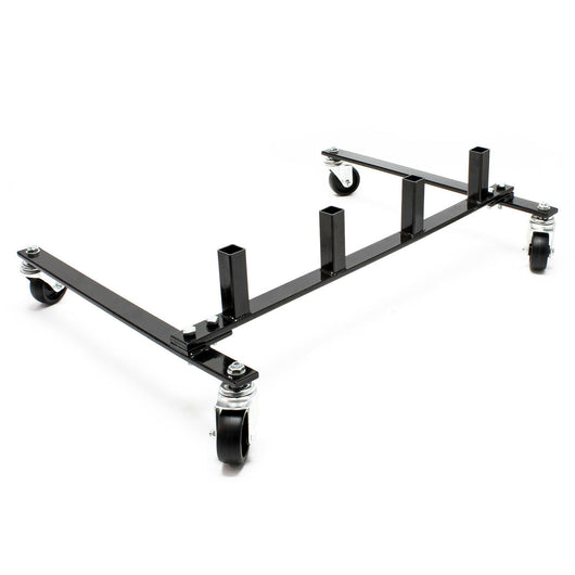 Supporto mobile per rack di stoccaggio per 4 carrelli con martinetto idraulico rack di trasporto 16_0002928