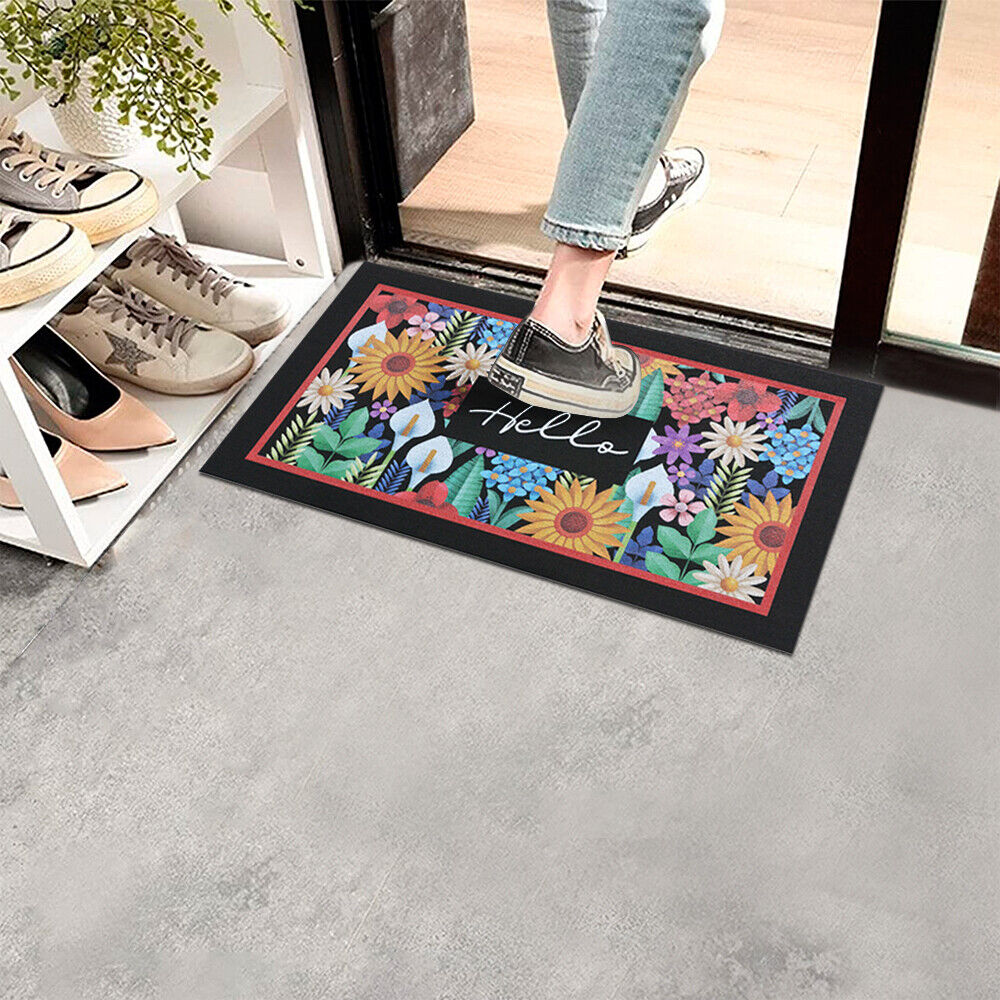 Zerbino Gomma Sostenibile 40X70 Antiscivolo Ingresso Interno Esterno Moderno Dis.S