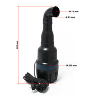 Pompa per laghetto filtro filtrazione corso d'acqua acquario ecologico piccolo laghetto ecologico ad alta efficienza 16000 litri all'ora 75 Watt 16_0002095