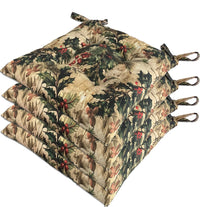 Set 4 Cuscini Sedia Natalizi Cotone Morbidi Universali Coprisedia Natale Imbottitura Ovatta Dis B