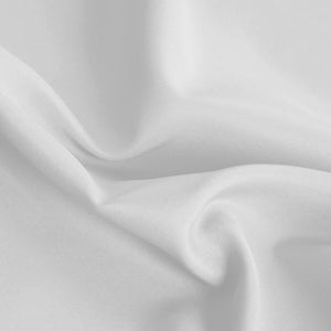 Tenda Porta Finestra 140x280 Cm Raso Sintetico 1 Pannello Coprente Occhielli Acciaio Bianco