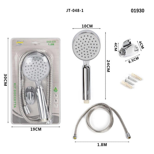 SOFFIONE BRACCIO DOCCINO UNIVERSALE BAGNO DOCCIA VASCA TUBO ROTONDO 01930