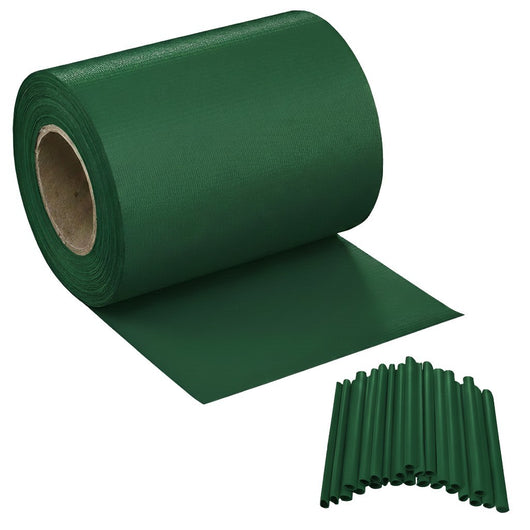 Striscia Banda Frangivista Fasce PVC Rotolo Schermo Privacy Recinzione Balcone Cancello - Verde