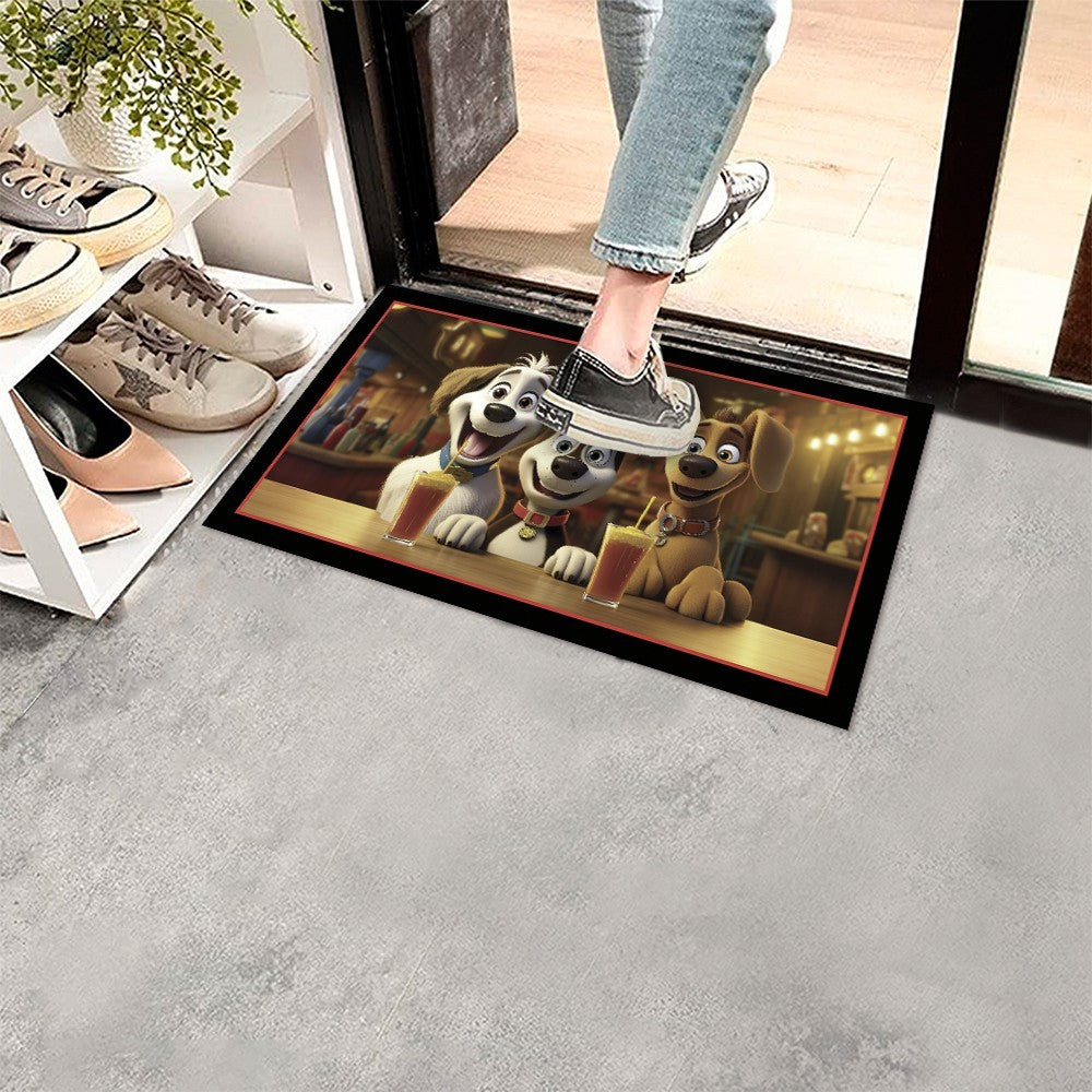 Zerbino Gomma Sostenibile 40X70 Antiscivolo Ingresso Interno Esterno Moderno Dis.Q