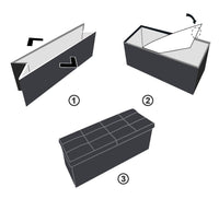 Cassapanca Contenitore Pouf Panca Poggiapiedi Similpelle Pelle Finta Coccodrillo 38x38x38 cm Bianca