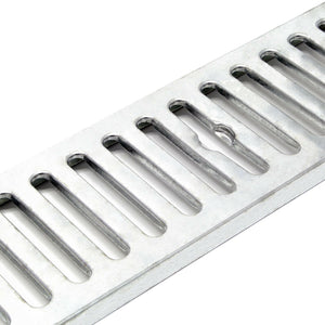 Set 4 grondaie da 1 mt copertura griglia 1,5 ton ghisa drenaggio evacuazione acque reflue 16_0001700