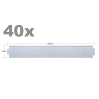 Bordura per giardino in acciaio zincato Barriera per aiuola 40m 16_0001689