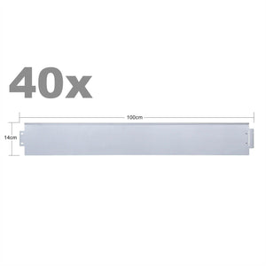 Bordura per giardino in acciaio zincato Barriera per aiuola 40m 16_0001689