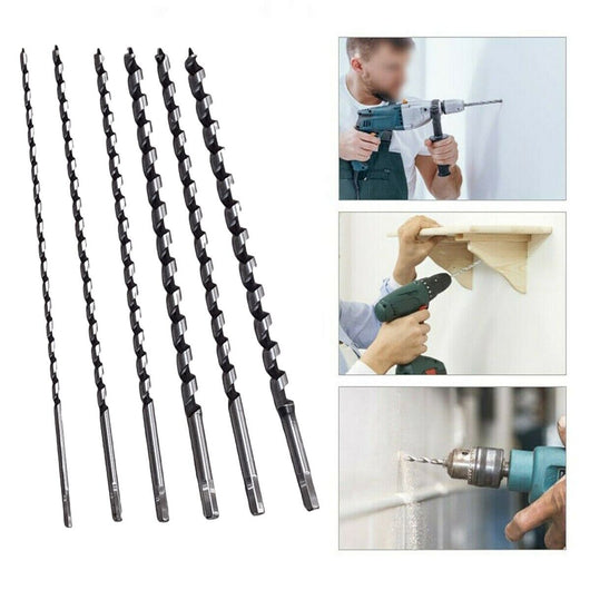 6 PUNTE TRAPANO ELICOIDALI PER FERRO ACCIAIO DA 6 8 10 12 14 16 MM 46CM
