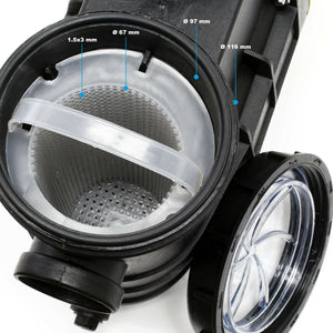 Pompa per piscina 8000 l/h 380 watt pompa di filtraggio circolazione acqua piscina 16_0001461