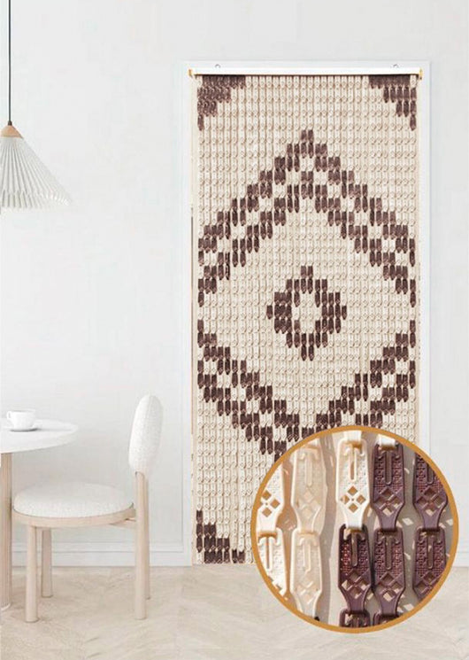 Tenda Piastrine Pvc Etnica Finestra Porta Entrata Interno Esterno Zanzariera Antimosche 140x230 (B)