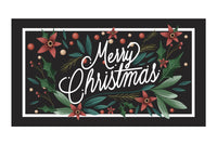 Zerbino Natalizio Gomma Sostenibile 40x70 Cm Asciugapassi Natale Ingresso Antiscivolo Dis.D