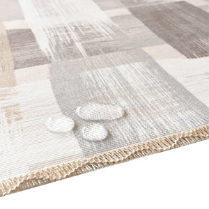 Tovaglia Antimacchia 135x135 Cm Bordata Tavolo Shabby Chic Cotone Plastificato Interno Esterno