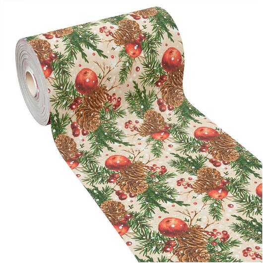 Tappeto Cucina Natale Natalizio 52x180 cm Antiscivolo Passatoia Addobbi Festa Fantasia F