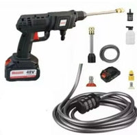 IDROPULITRICE PISTOLA PORTATILE A BATTERIA PRESSIONE ACCESSORI 48V BATTERIA