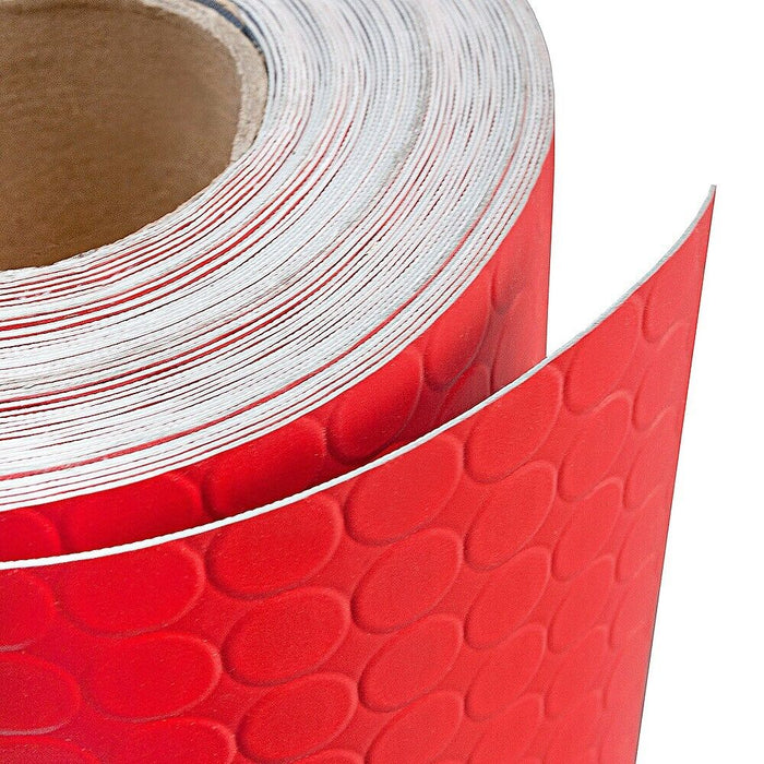 Tappeto Gomma Pvc Rosso 100x1000 Cm Passatoia Rivestimento Copri Pavimento Pedana Bolle Antiscivolo