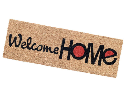 Zerbino Cocco Naturale Antiscivolo 25x75 cm Tappeto Casa Porta Ingresso Entrata Esterno - B