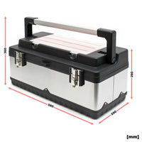 Cassetta portautensili cm 59 raffinata cassa portautensili in acciaio con maniglia 16_0000269