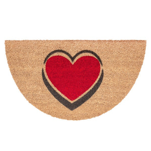 Zerbino Cocco Semiluna 38x68 Cm Moderno Antiscivolo Tappeto Ingresso Tappetino Entrata H