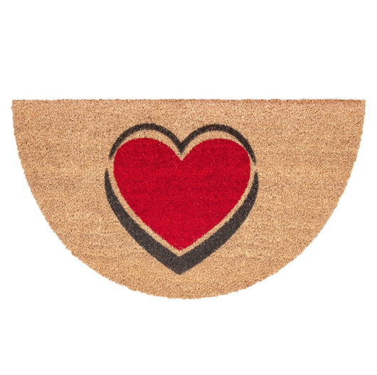 Zerbino Cocco Semiluna 38x68 Cm Moderno Antiscivolo Tappeto Ingresso Tappetino Entrata H