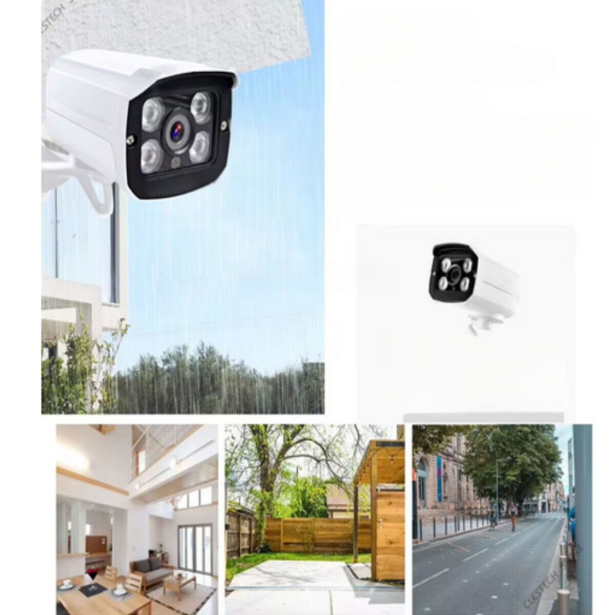 TELECAMERA VIDEOSORVEGLIANZA WIRELESS 4 LED 3.6MM 2MPX APP IP66 JT-82047