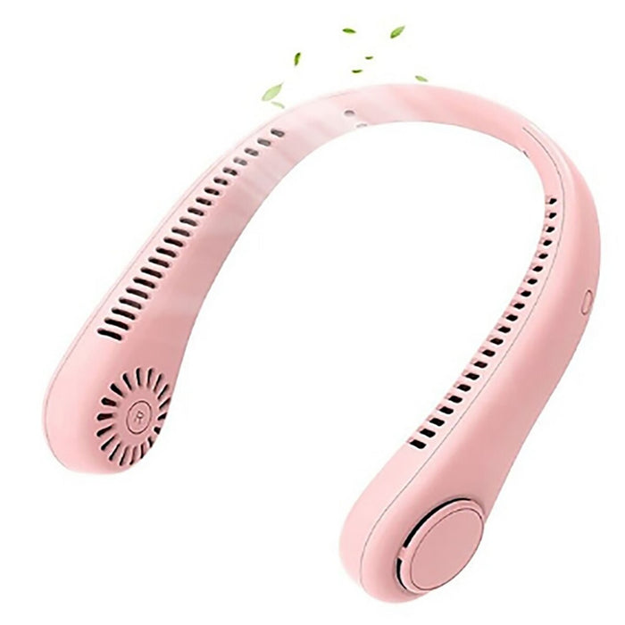 VENTILATORE COLLO SENZA PALE PORTATILE RICARICABILE ARIA USB SPORT AS-01577