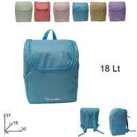 ZAINO TERMICO FREEGO 18 LITRI INTERNO ALLUMINIO VARI COLORI CHIUSURA ZIP VIAGGIO