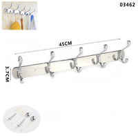 APPENDIABITI 5 GANCI BAGNO MURO GANCIO ASCIUGAMANI CASA CROMATO DA PARETE 03462
