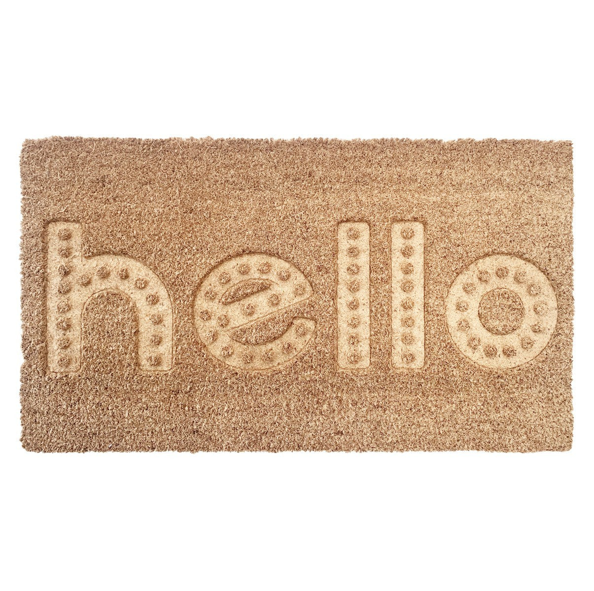 Zerbino Cocco 3D Moderno 40x70 Cm Antiscivolo Tappeto Rettangolare Porta Ingresso Entrata - B