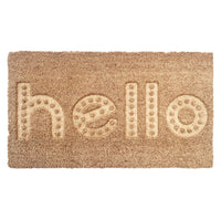 Zerbino Cocco 3D Moderno 40x70 Cm Antiscivolo Tappeto Rettangolare Porta Ingresso Entrata - B