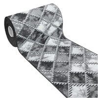 Tappeto Cucina Bordato Antiscivolo Assorbente Passatoia Colori Accesi Patchwork 57x280 Cm Grigio