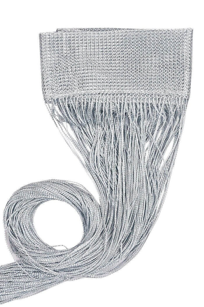 Tenda a Fili Elegante Per Porte Finestre Pannello 140x290 Cm Divisorio Camere Stanze Ambienti Grigio