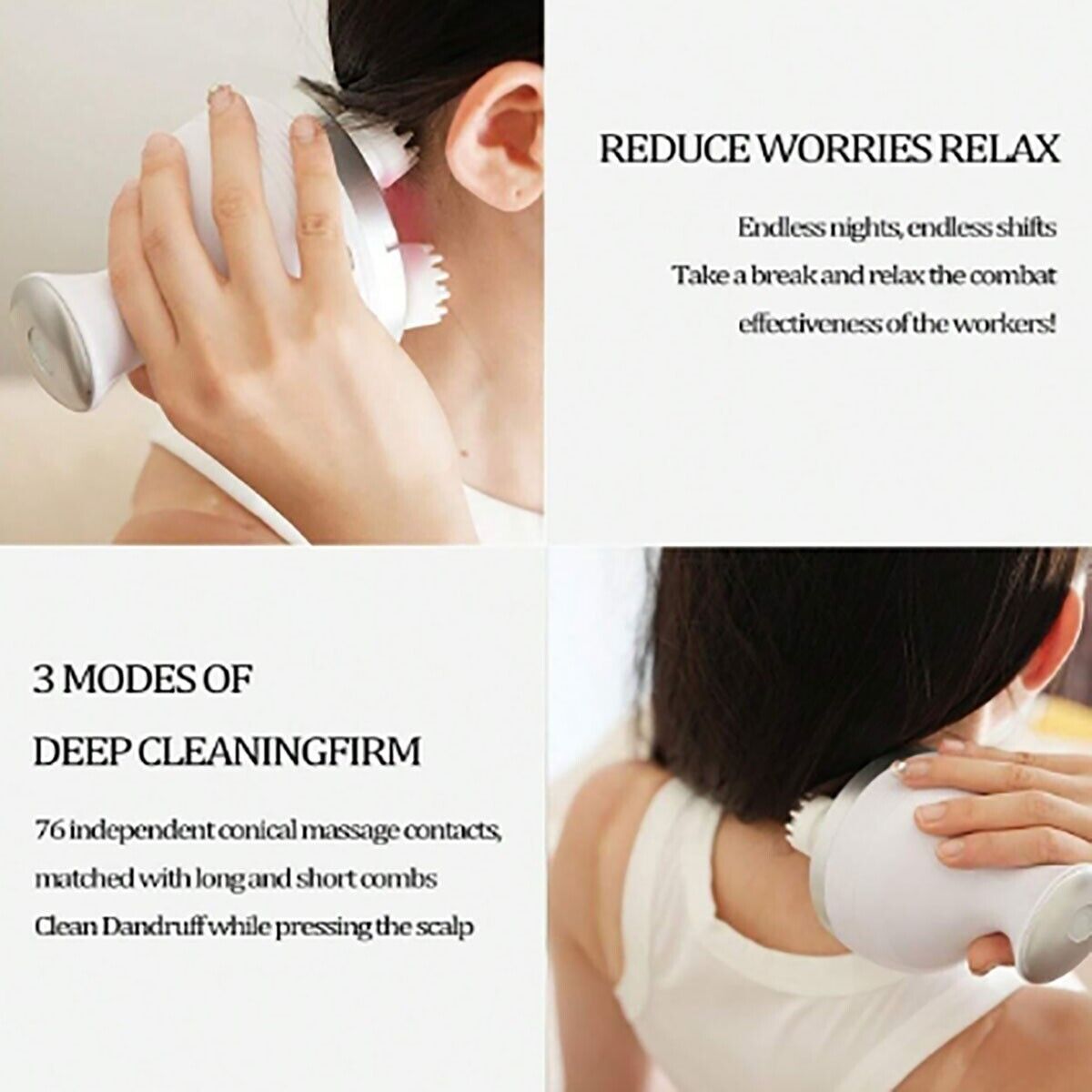 MASSAGGIATORE CUOIO CAPELLUTO RICARICABILE TESTA MASSAGGIO GATTO STRESS MZ5568