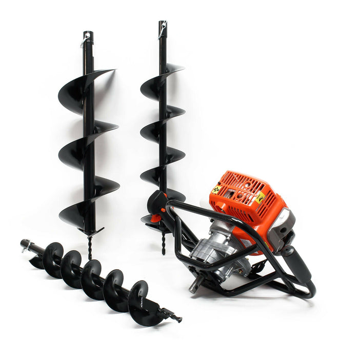 Trivella termica in set 63,3 ccm 3 hp punta 100 mm 150 mm 200 mm trapano a terra 16_0001568