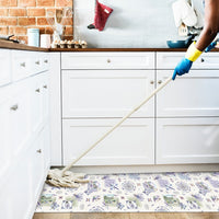 Tappeto Cucina 46x340 Cm Antimacchia Antiscivolo Passatoia Gomma Pvc Flessibile Stampa Digitale Dis A